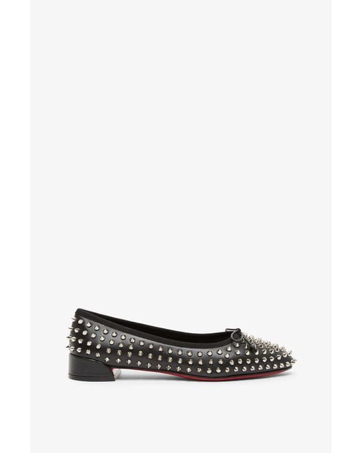 Christian Louboutin Sweetie Jane Spiked Leather Ballerinas