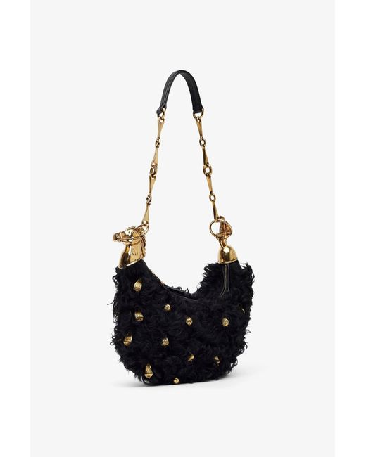 Chloé Chain Horse Black Shoulder Bag