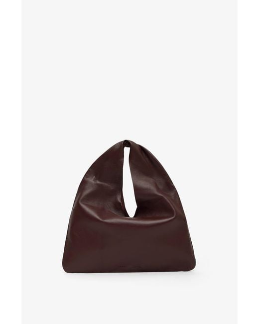 The Row Bindle Small Brown Leather Bag