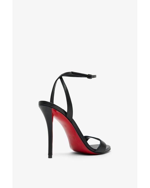 Christian Louboutin Miss Z 100 Black Leather Sandals