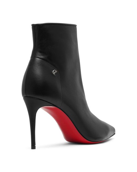 Christian Louboutin Black Sporty Kate 95 Leather Ankle Boots