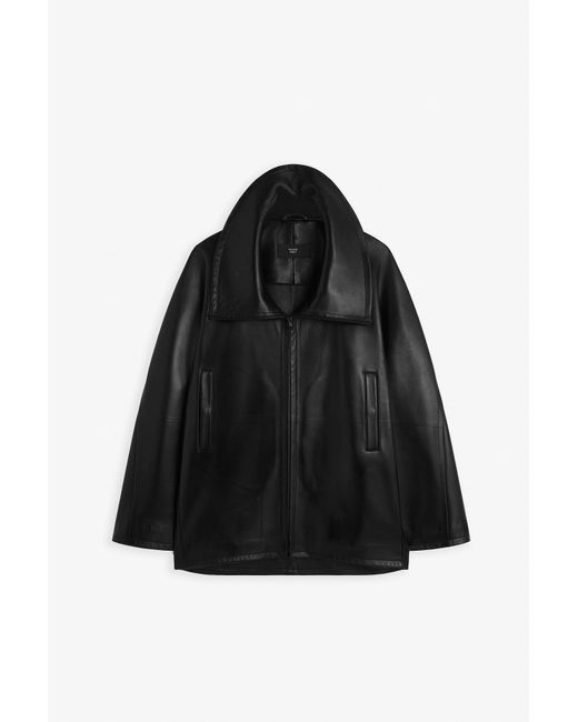 Phoebe Philo Swathe Black Leather Jacket