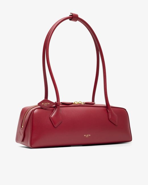 Alaïa Le Teckel Medium Red Smooth Leather Bag