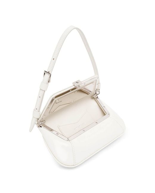 AMINA MUADDI Ami Mini White Leather Bag