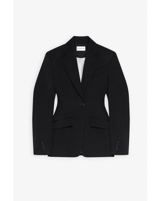Givenchy Black Wool Cocoon Jacket