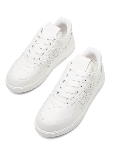 Givenchy White G4 Leather Sneakers