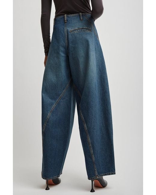 Alaïa Blue Denim Cargo Pants