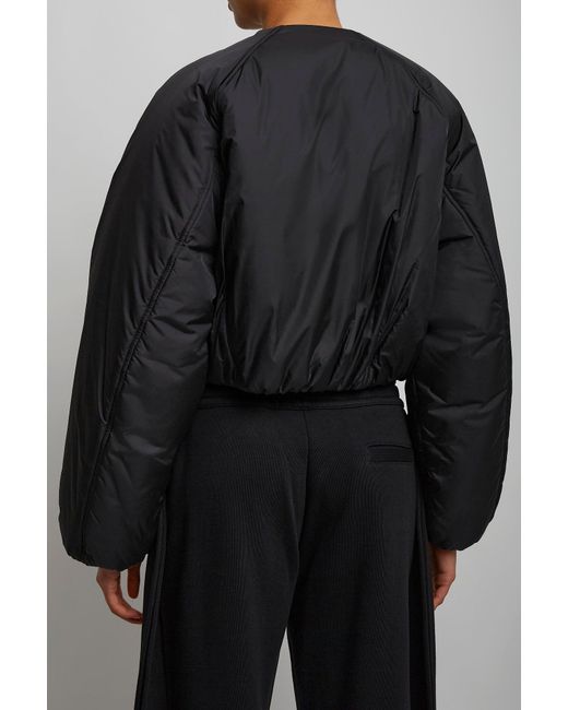 Alaïa Alaia Black Bomber Plie Jacket