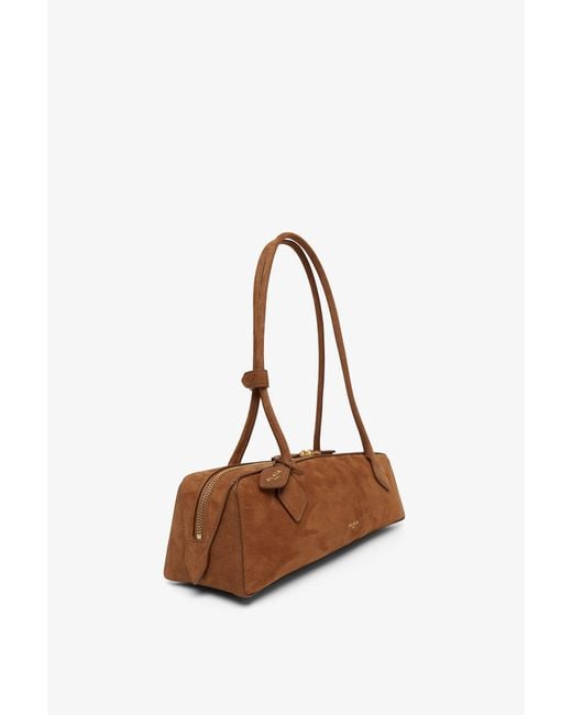 Alaïa Multicolor Le Teckel Medium Brown Nubuck Bag