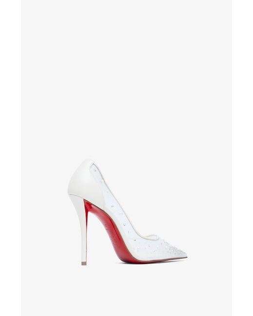 Christian Louboutin White Miss Z 100 Degrastrass Pumps