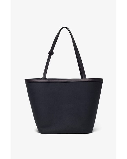 The Row Blue Park Tote Three Black Canvas Bag