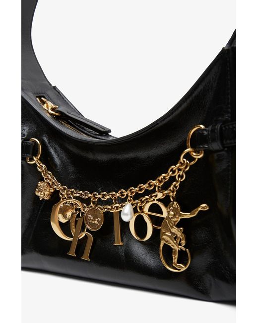Chloé Chloe Charms Small Black Shoulder Bag