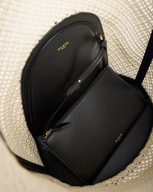 Alaïa White Large Beige Bucket Bag