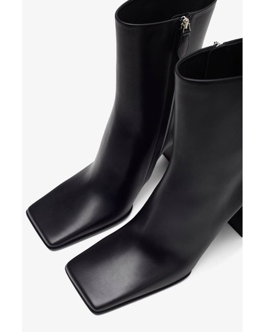 Alaïa Square 90 Black Ankle Boots