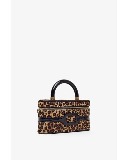 Roger Vivier Multicolor Belle Vivier Vanity Leopard Mini Bag