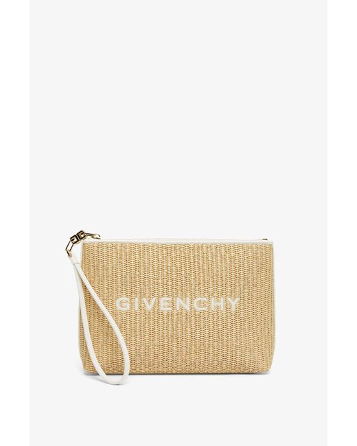Givenchy Natural Travel Raffia Pouch