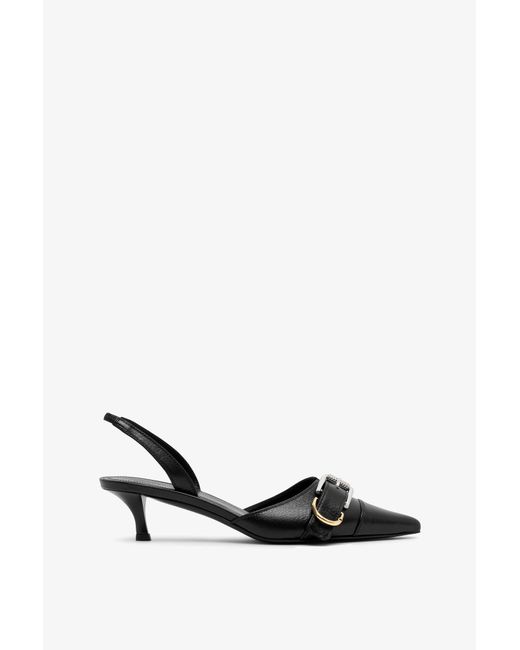 Givenchy White Voyou Black Slingbacks