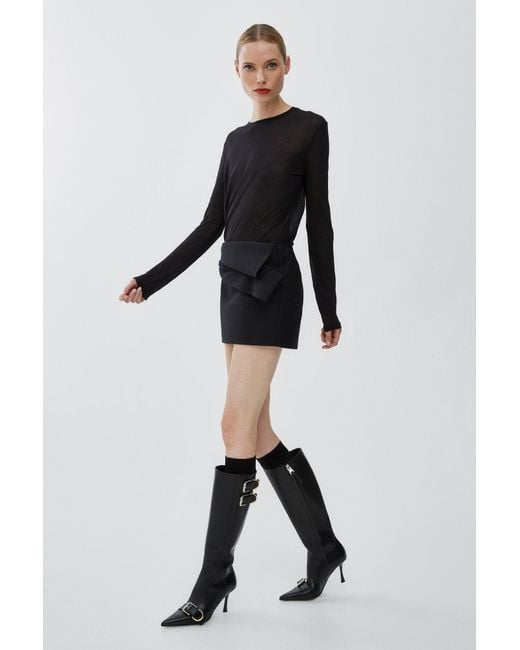 Givenchy Bow Black Mini Skirt