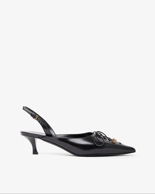 Givenchy White Leather Slingblacks