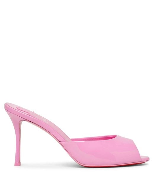 Christian Louboutin Me Dolly 85 Pink Patent Mules