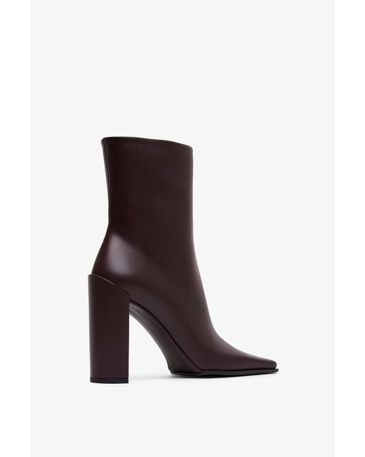 Alaïa Square 90 Brown Ankle Boots