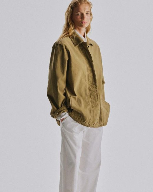 The Row Natural Baeza Beige Cotton Jacket