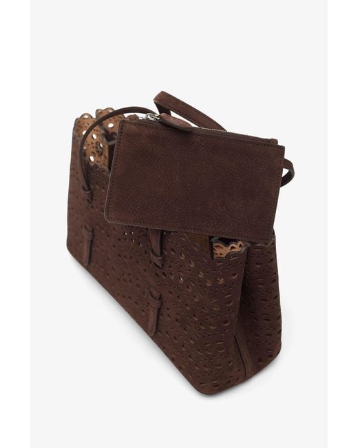 VIP価格.ALAIA Mina 20 vienne vague brown bag 関税送料込 ALAÏA MINA 20 Vienneウェーブ カーフスキン製バッグ | トート