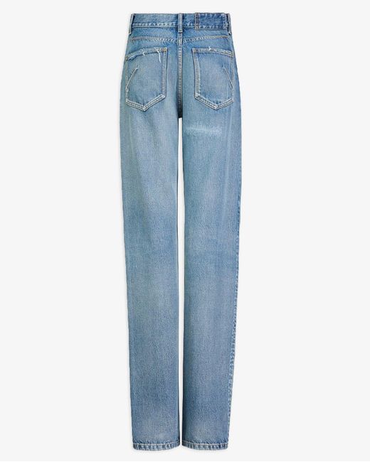 Alaïa Blue Straight Denim Pants