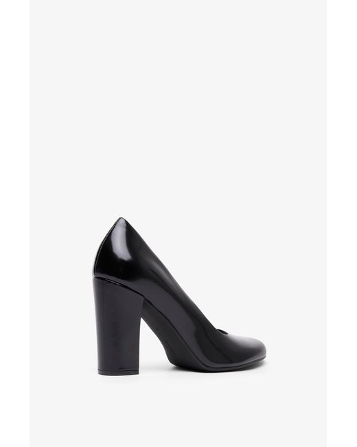 The Row Black Penelope High Leather Pumps