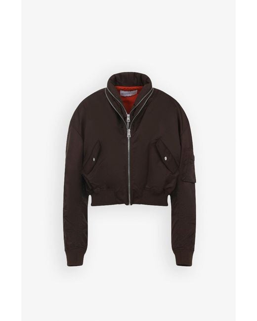 Givenchy Black Brown Zipped Bomber Jacket