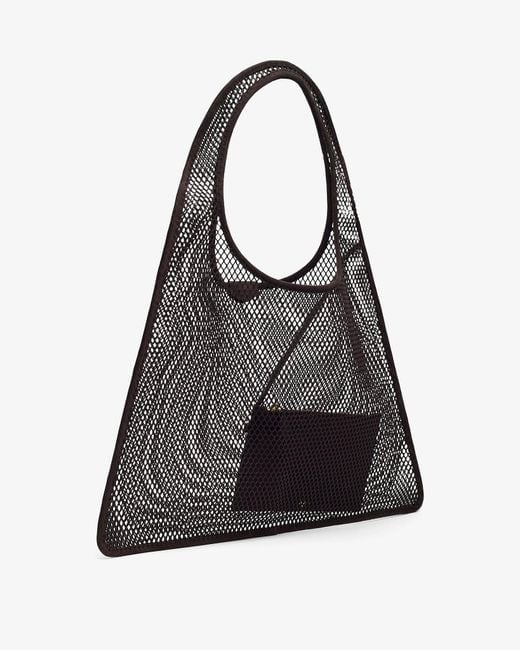 Alaïa Black One Piece Hobo Brown Bag