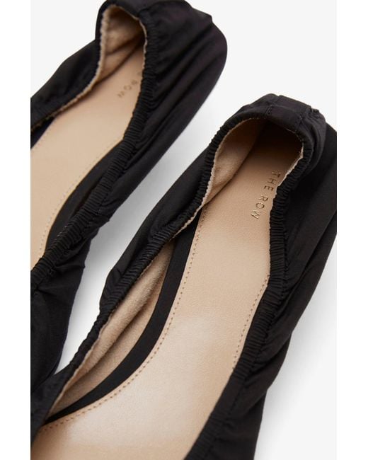 The Row White Liisa Black Kitten Pumps