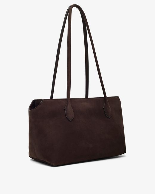 The Row Black Terrasse Ebony Suede Bag