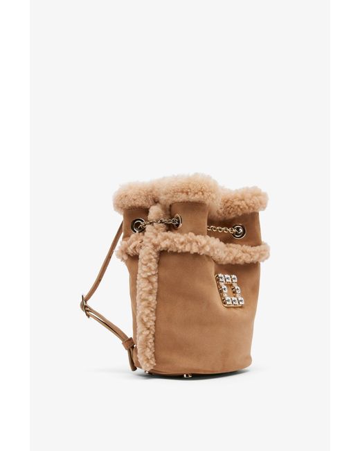 Roger Vivier Multicolor Tres Vivier Shearling Back Pack