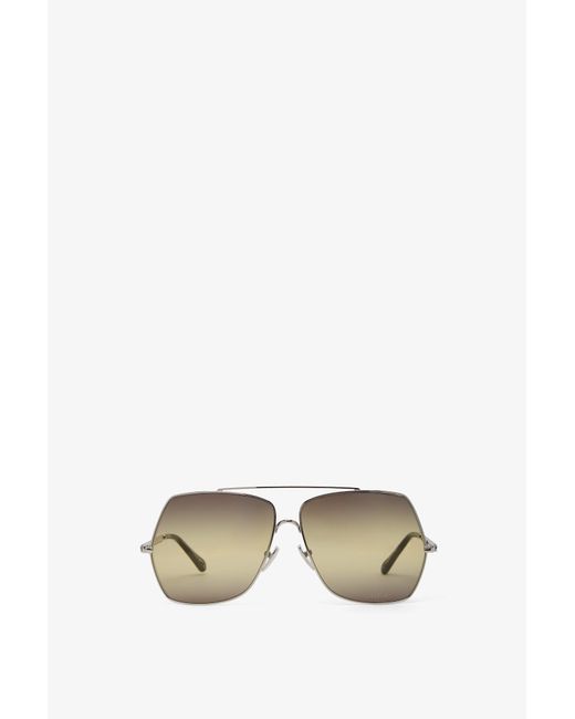 Chloé Multicolor Aly Green Sunglasses