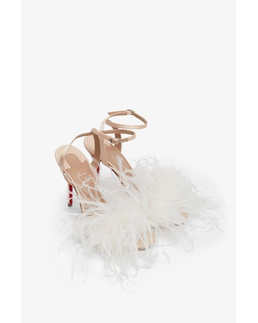 Christian Louboutin White 'Miss Z Poupi' Sandals