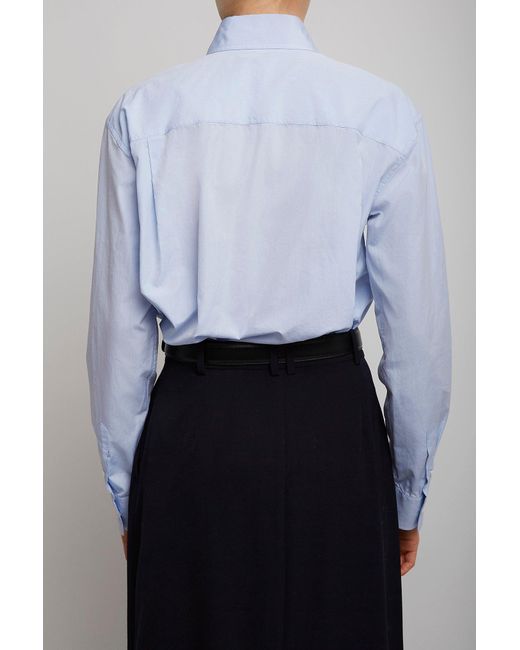 The Row Gavina Light Blue Cotton Shirt