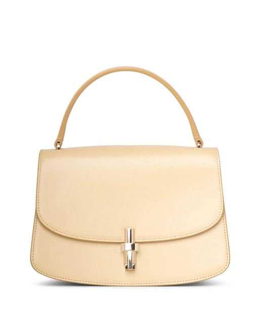The Row Natural Sofia 8.75 Butter White Leather Bag