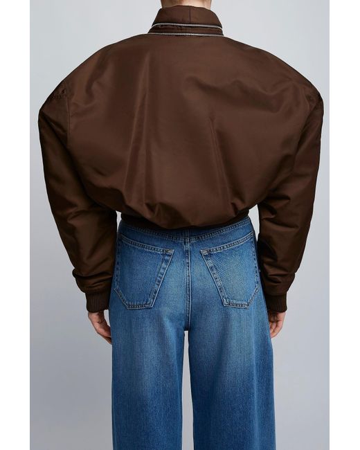 Givenchy Black Brown Zipped Bomber Jacket