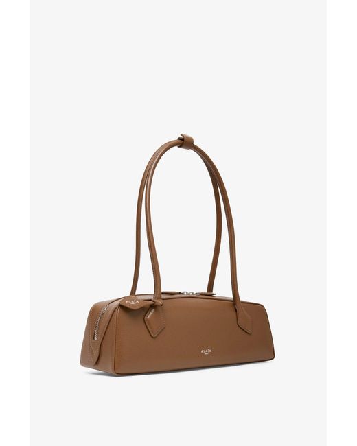 Alaïa White Le Teckel Medium Khaki Green Bag
