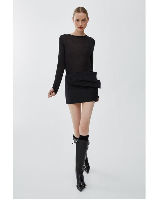 Givenchy Bow Black Mini Skirt