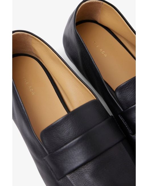 The Row White Square Loafers