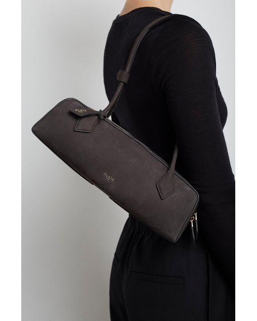 Alaïa Black Le Teckel Medium Anthracite Bag