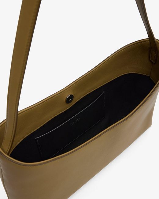 The Row Metallic Alma Baguette Shoulder Bag