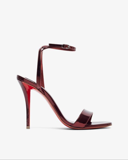Christian Louboutin Multicolor Miss Z 100 Red Metallic Sandals