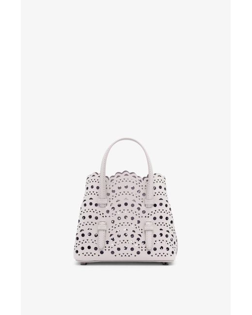 Alaia Mina 16 Vague Grey Tote Bag Lyst UK