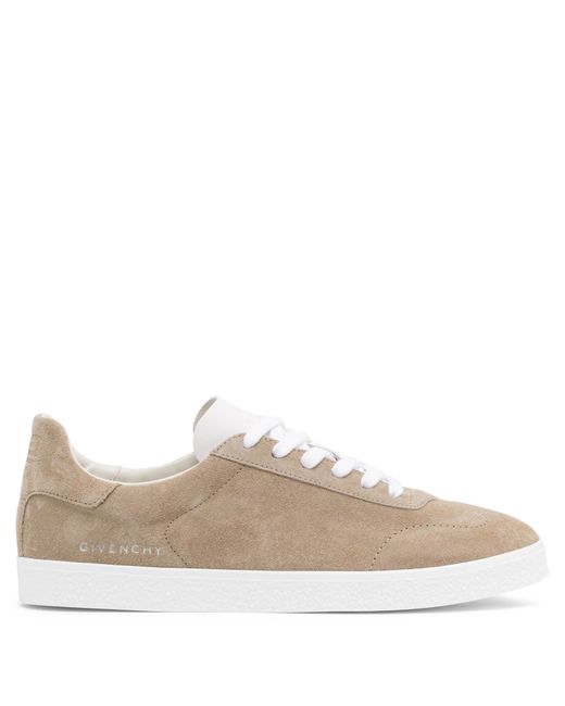 Givenchy Natural Town Low-top Beige Suede Sneakers