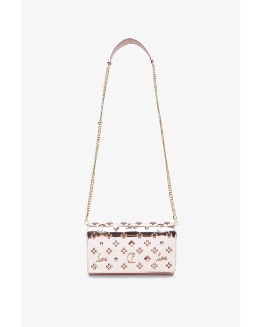 Christian Louboutin Pink Paloma Metallic Loubinthesky Clutch