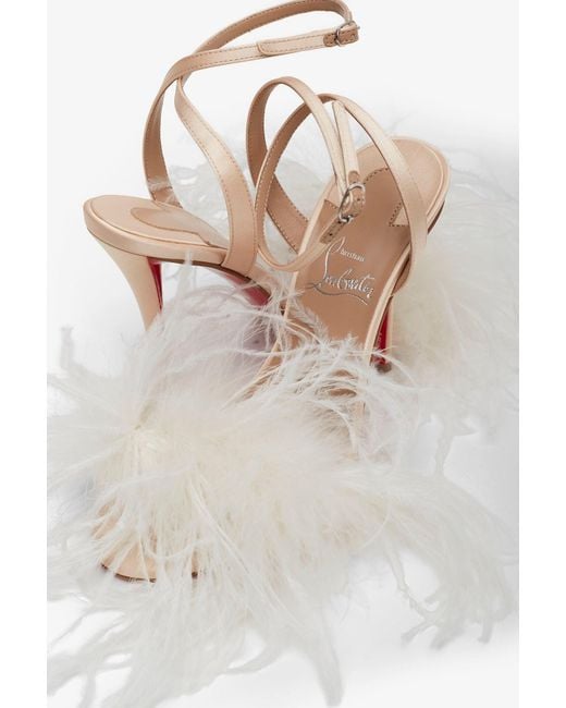 Christian Louboutin White 'Miss Z Poupi' Sandals