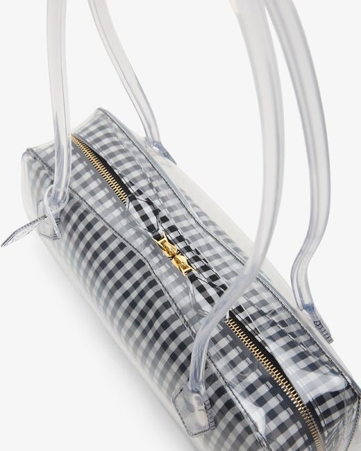 Alaïa Le Teckel Medium Black And White Bag